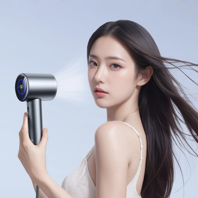 (image for) KONKA D3 1600W Hair Dryer Professional LCD Display Hair Dryer Powerful Negative Ion High Speed Hair Dryer