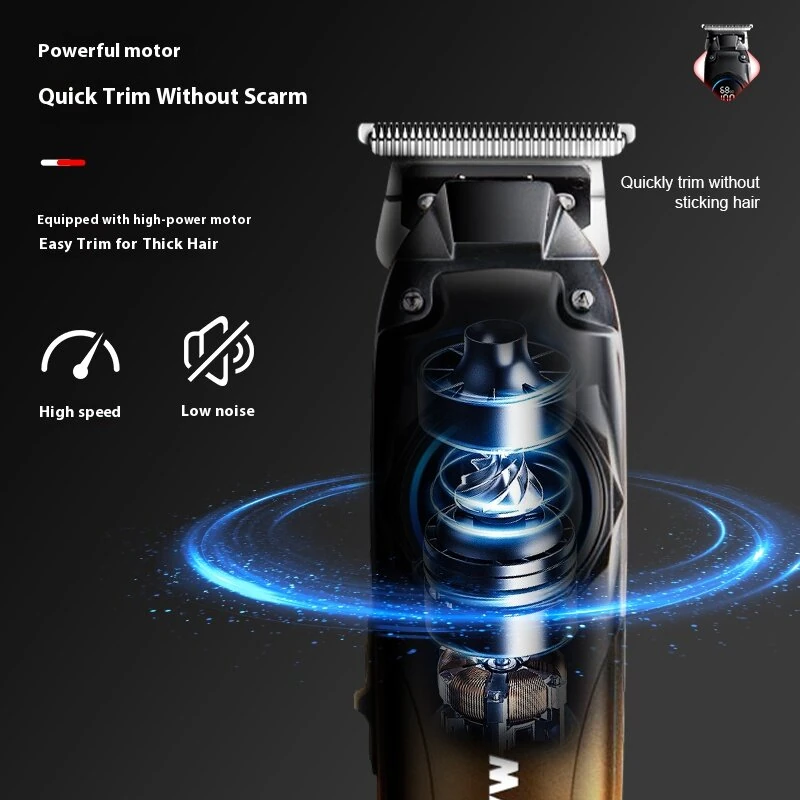 (image for) MARSKE MS-5601 Hair Clipper for Men With Fade Design LED Display Cordless USB Rechargeable Stainless Steel Blades 1800mAh Battery