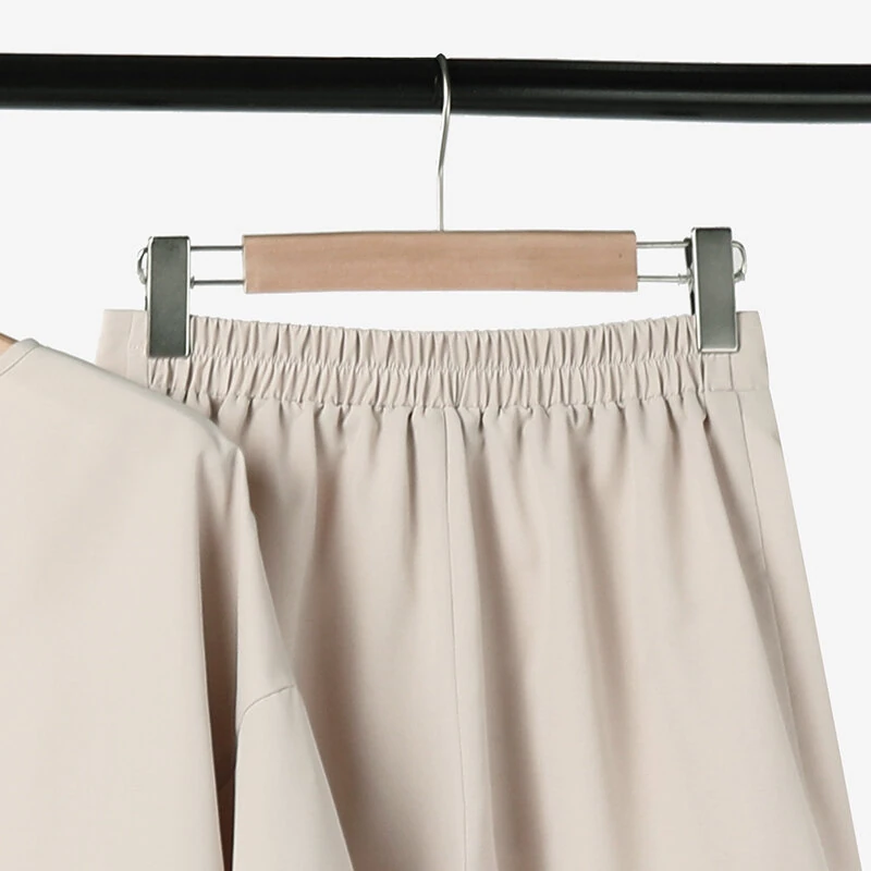 (image for) ZANZEA Women Casual Solid Top Pant Sets Spring Summer Puff Sleeve Top Wide Leg Trouser 2pcs Outfits Daily 2 Pieces Womens Suits 5XL Autumn